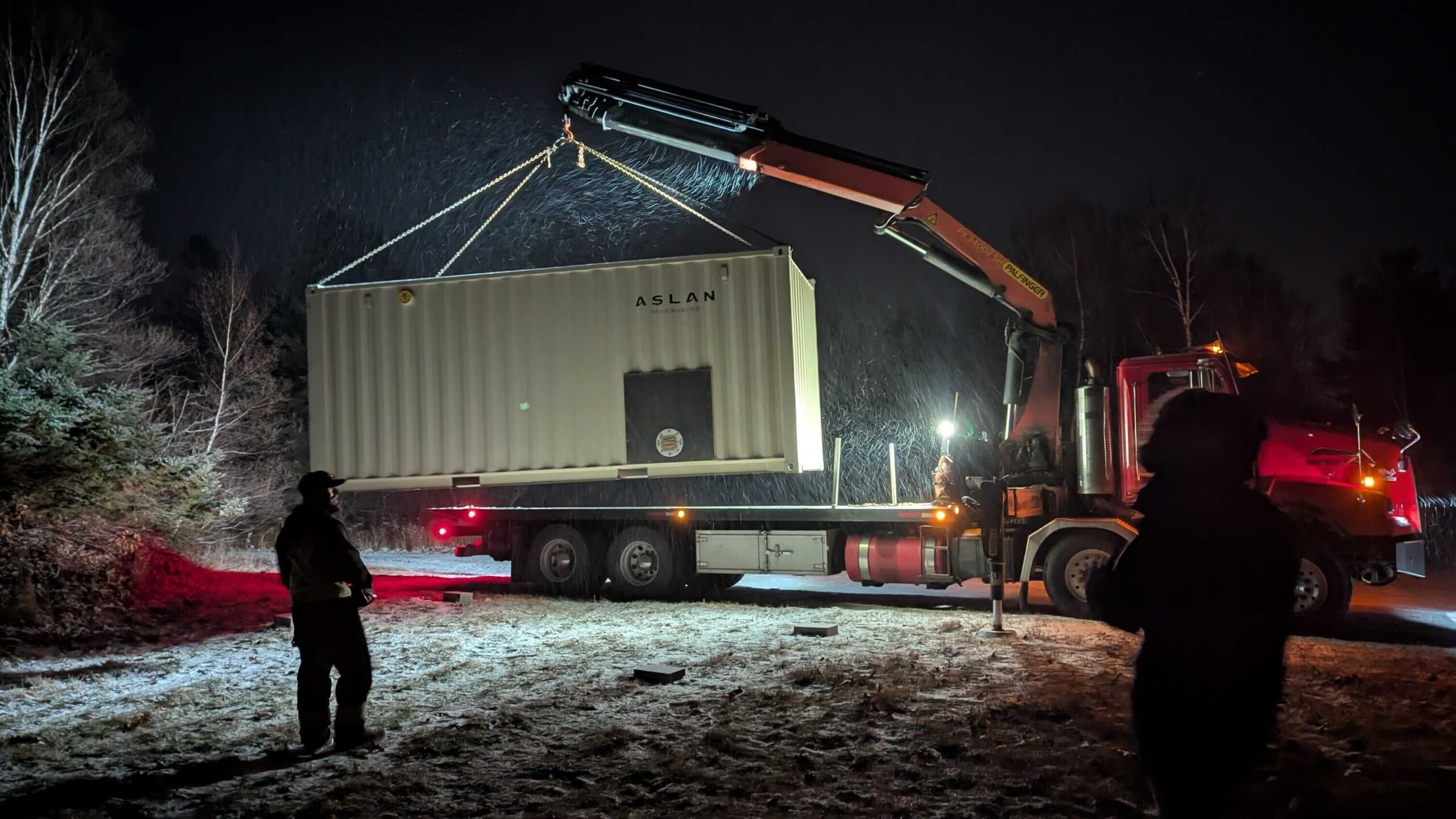 Aslan modular hydropower system at dam site